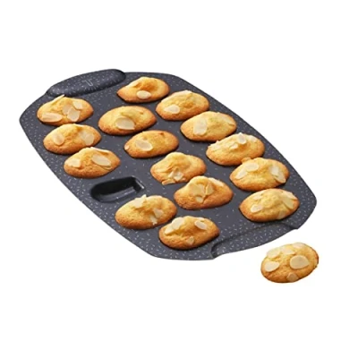 Imagen de Tefal Molde para tartas 16 Mini magdalenas, revestimiento antiadherente, aluminio reciclado y reciclable, pastelería bien dorada, fabricado en Francia, PerfectBake J5734802