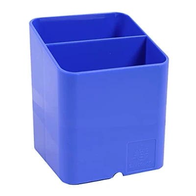 Imagen de Exacompta Ref 67779D Colección Iderama Maceta para bolígrafo Tamaño 74 x 93 mm, diseño que ahorra espacio, 2 secciones organización de escritorio Azul hielo