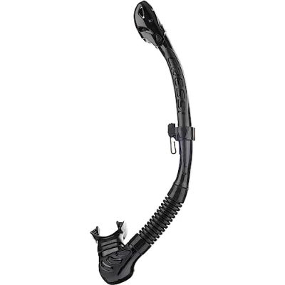Imagen de Cressi Epsilon SPE Alpha Ultra Dry Snorkel de Silicona Unisex, Negro/Negro, Talla única