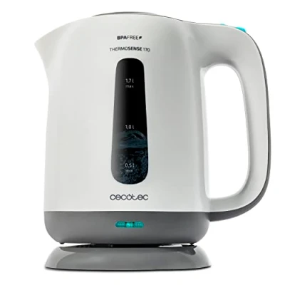 Imagen de Hervidor de agua Cecotec ThermoSense 170, 1.7L, 2200W, Libre BPA, Filtro antical