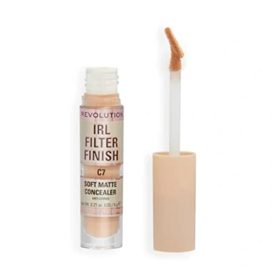 Imagen de Makeup Revolution, Corrector IRL Filter Finish, Cobertura de Media a Total, C7, 6g