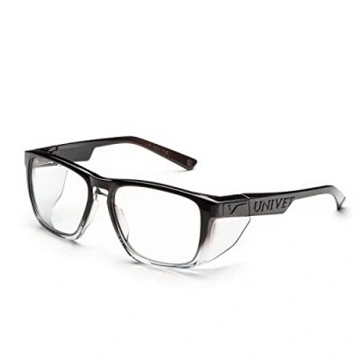 Imagen de UNIVET Gafas de Trabajo Protección, Resistentes a Arañazos, Lentes Elegantes, 571 Diamond Clear KN (EN166, EN170), Diamante/Ascuro