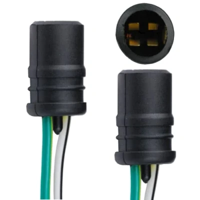 Imagen de L &amp; P B582 2 x T10 W5 W Portámparas de goma casquillo portalámparas goma, enchufe cristal para W2,1 9,5D bombillas incandescentes lámpara