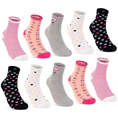 Imagen de sockenkauf24 Calcetines para Niño y Niña (10 Pares) Algodón 54365 (27 30)