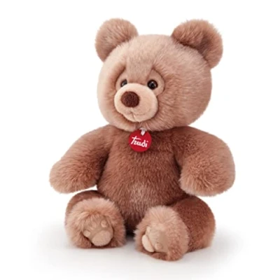 Imagen de Trudi Oso Brando Marròn Regalo de Peluche para Navidad, cumpleaños y San Valentín. 24x27x18cm Taglia M Teddy Bears, Osos clásicos Modello 25626