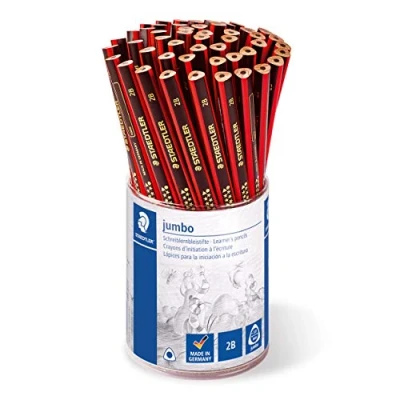Imagen de STAEDTLER 1285 KP50 Bote con 50 lápices Noris Jumbo triangulares. Graduación 2B
