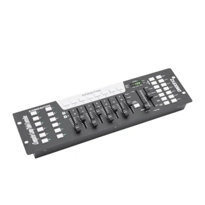 Imagen de Controlador DMX, 192 canales de luz DMX para Stage Light Concert Party Disco KTV DJ Console