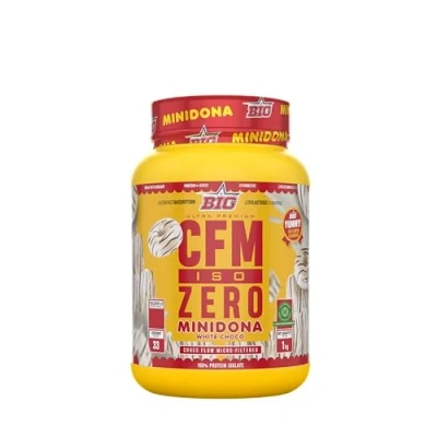 Imagen de BIG Proteína Isolada Whey en Polvo para Masa Muscular, Máxima Calidad, Sin Grumos, Alta Pureza, Baja Lactosa, Azúcares Añadidos (1Kg, Minidona White)