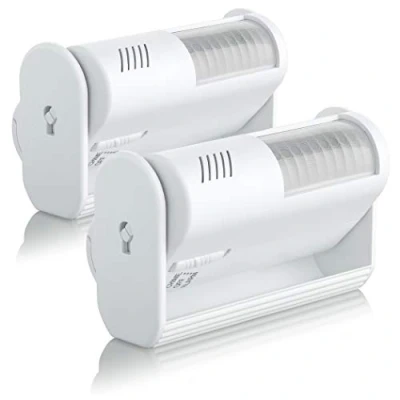 Imagen de SEBSON 2X Sensor Movimiento con Alarma y Sonido para Tiendas, Timbre, Alimentado por Batería, de Seguridad