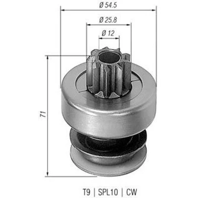 Imagen de MAGNETI MARELLI 940113020061 Piñón, arrancador MERCEDES BENZ: T1 Camión de plataforma/Chasis