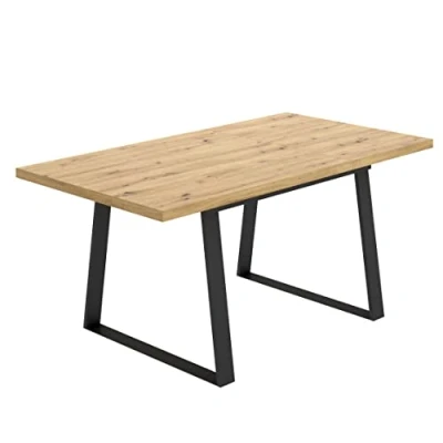 Imagen de DEKIT GRUPO RIMOBEL Aran Mesa de Comedor Extensible, Melamina, Nordic, 76x120 160x90 cm