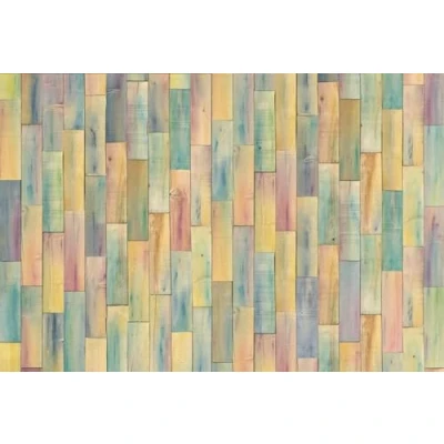 Imagen de Komar 1 XXL4 028 368 x 248 cm papel pintado de color pastel &quot;Bazar Mezcla textura madera (4 unidades)