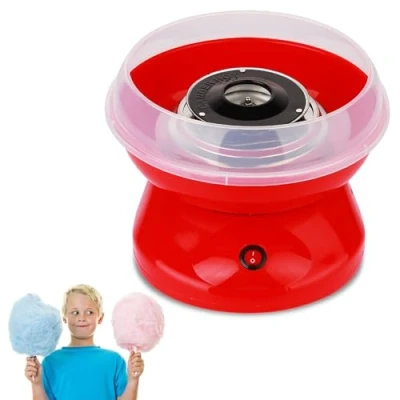 Imagen de Máquina De Algodón Azúcar,450 W Maquina Algodon Azucar,Retro Cotton Candy Machine,Máquina Caramelo Para Fiestas,Adultos,Fácil Limpiar,Varias Fiestas