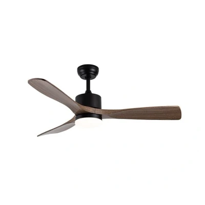 Imagen de Abrila Ventilador DC de Techo con tres Aspas en Color Negro Azabache Luz 6 Velocidades Ajustables 3 Temperaturas Seleccionables Mando a Distancia Incluido