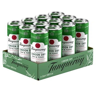 Imagen de Tanqueray Ginebras London Dry Gin y Tonic 250 ml x 12