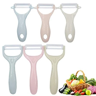 Imagen de BITEFU Juego de 6 peladores Good Grips, pelador patatas para cocina, verduras y frutas, cerámica avanzado prevención óxido