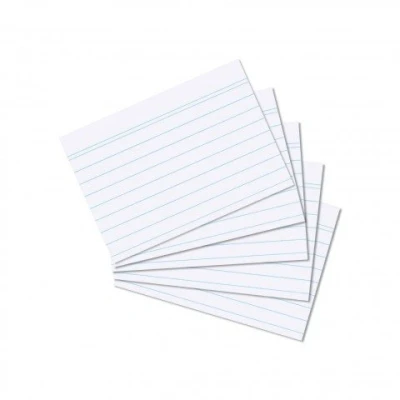Imagen de Ficha A7, a rayas, 800 unidades), color blanco DIN A7 weiß liniert