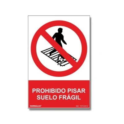 Imagen de Señal de Prohibido pisar, suelo frágil SEKURECO skrc