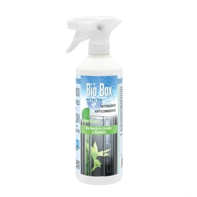 Imagen de Limpiador y desincrustante anticorrosivo ideal para cabinas de ducha con acabados delicados o perfiles aluminio. Bio Box 500 ml