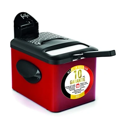 Imagen de Frifri 1905R Solo 3.5L 3200W Negro, Rojo Freidora (3,5 L, 1 kg, Solo, Rojo, 3200 W, 280 mm)