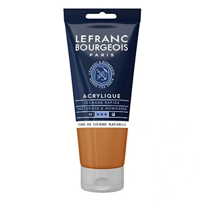 Imagen de Lefranc &amp; Bourgeois Fine Pintura Acrilica, Marrón (Raw Sienna), 80 ml