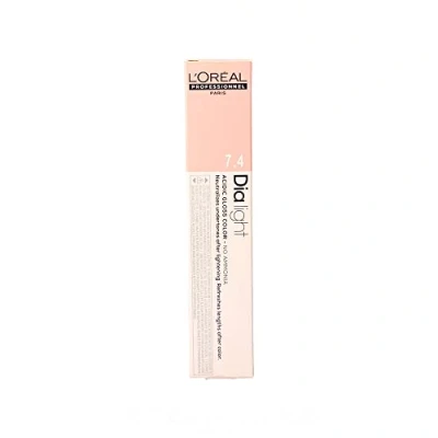Imagen de L&#039;Oréal Professionnel DiaLight 7.4 Coloración Rubio Cobrizo Sin Amoniaco, 50ml
