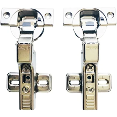 Imagen de Blum Clip Top BLUMOTION 110 Grado Semisolapado Bisagra 71MB3650 Automática con Amortiguación Integrada Mecanismo de Cierre Automático para Puerta Mueble Armario Hecho en Austria 2 Pcs