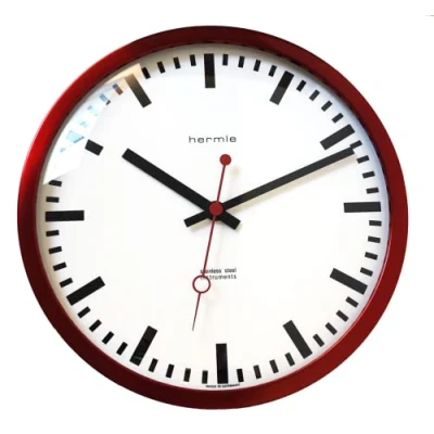 Imagen de Hermle Reloj de estación 30471 362100, Cuarzo, Color Rojo