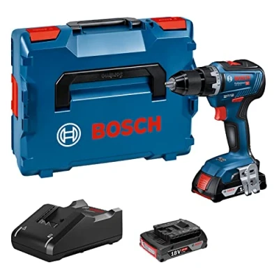 Imagen de Bosch Professional 18V System GSR 55 Atornillador a batería (Brushless, Nm, 2 baterías x 2.0 Ah, en L BOXX)