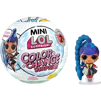 Imagen de L.O.L. Surprise! Mini LOL Surprise Color Change Surtido Aleatorio Descubre más de 5 Sorpresas Que Incluyen 1 muñeca OMG, Soporte para muñecas y Accesorios Edad: 4+ años