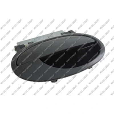 Imagen de PRASCO OP3508107 Manecilla de Puerta exterior, Atrás derecha negro liso OPEL: Meriva A, Corsa C Hatchback