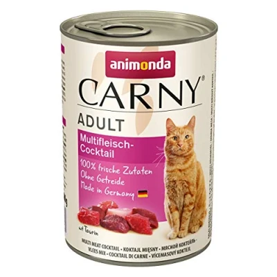 Imagen de comida para gatos animonda Carny Adult, húmeda adultos, cóctel de carne, 6 x 400 g