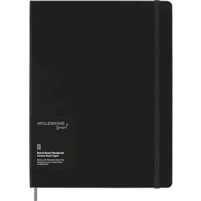 Imagen de Moleskine Smart Notebook, Writing System, Cuaderno Digital con Tapa Dura, Hojas de Rúbrica y Cierre Elástico, Tamaño Extra Grande 19 x 25 cm, Negro