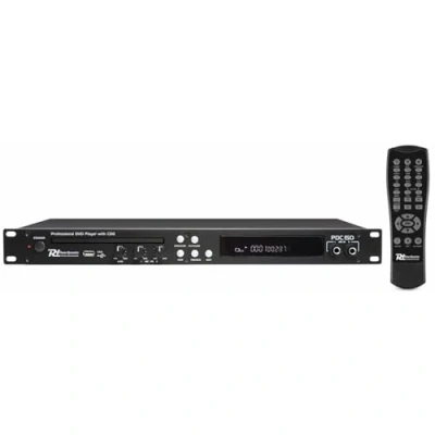 Imagen de Power Dynamics PDC150 Reproductor de DVD CD/CD+G para Karaoke y USB/MP3, Dos entradas micrófono con Control Volumen, Efecto Eco Voz, Pantalla LCD, o Fiestas en casa