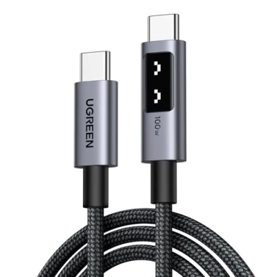 Imagen de UGREEN Uno Cable USB C 100W, Tipo Carga Rápida PD 3.0 Compatible con MacBook, Dell, iPad, iPhone 16/15 Plus Pro Max, Galaxy S24 Ultra S23 S22, Pixel 9, etc. 1M