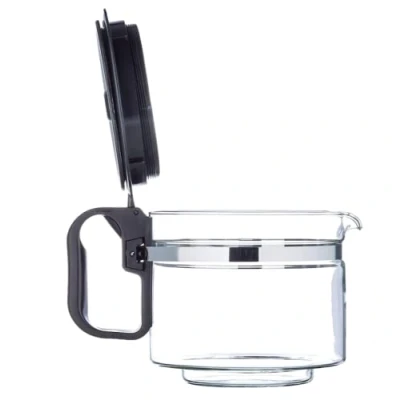 Imagen de Sanfor Jarra Cafetera Universal Grande de Americana o Goteo Eléctrica Recipiente Base 85mm, capacidad 1 Litro Tapa Antigoteo Altura Regulable 1,30 14,5 cm Taza Vidrio