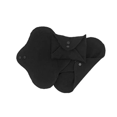 Imagen de ImseVimse Compresas lavables para mujer, color negro, normales o noche