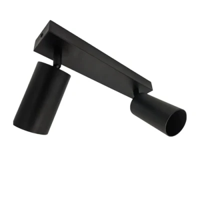 Imagen de Jandei Lámpara Aplique Foco Giratorio y Ajustable para Techo o Pared. Orientable Perfecto Cocina, Dormitorio, Sala...Bombilla GU10 No Incluida. (Negro)