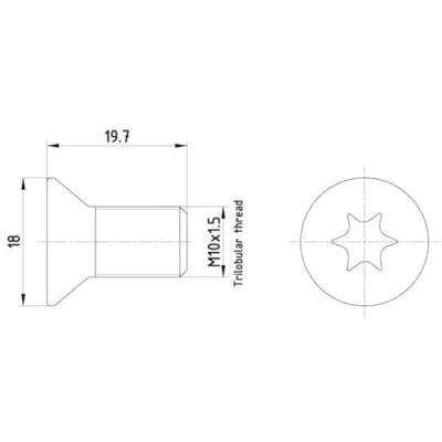 Imagen de HELLA 8DZ 355 209 111 Tornillo, disco de freno VOLVO: V40 Hatchback, V70 3