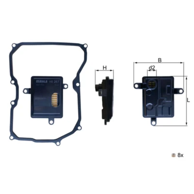 Imagen de Filtro hidráulico, transmisión automática KNECHT HX 267D