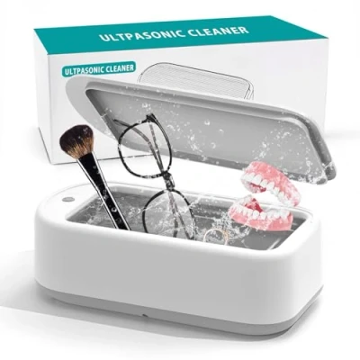 Imagen de ETENTOUS Limpiador Ultrasonidos 48 kHz Limpieza 640 ml Ultrasonic Cleaner 40 W Ultrasónico 360 Gafas Aparato para Joyas Dentaduras Postizas