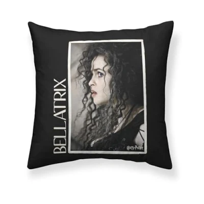 Imagen de BELUM Funda Cojín Harry Potter Tamaño: 50x50 Modelo: Bellatrix A Tejido: Half Panama 100% algodón. 250 Grs.