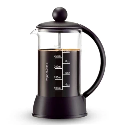 Imagen de Easyworkz Eclipse Cafetera de prensa francesa con vidrio borosilicato resistente al calor, 350 ml