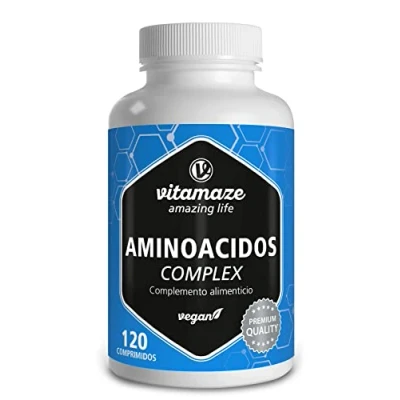 Imagen de Aminoácidos Esenciales 10.000 mg Todos los 5 EAA (Lisina, Fenilalanina, Treonina, Metionina, Triptófano) y 3 BCAA (Leucina, Valina, Isoleucina) Vegano sin Aditivos