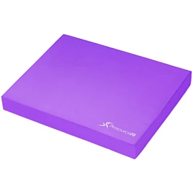 Imagen de ProsourceFit Exercise Balance Pad Large Cushioned Non Slip Foam Mat &amp; Knee for Fitness, Stability Training, Physical Therapy, Yoga Purple XL (18.75&quot; x 15&quot;)