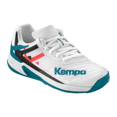 Imagen de Kempa Wing 2.0 Junior, Zapatillas de Balonmano, Blanco/Rojo/Negro, 39 EU