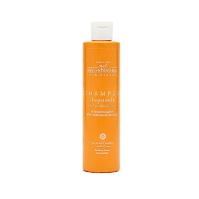 Imagen de Maternatura, Champú Post Sol con Flores de Granada, Restaura la Hidratación del Cabello Después Exposición al Sol, Bio Beauty Routine para el en Playa, Made in Italy 250 ml