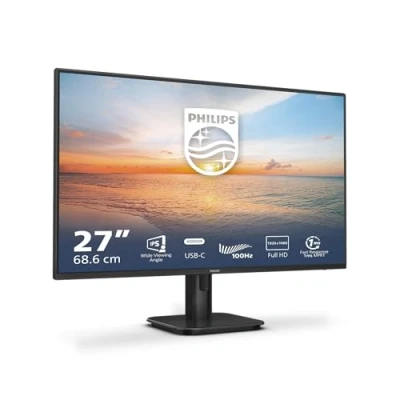 Imagen de Philips 27E1N1300A Monitor FHD de 27 Pulgadas, 100 Hz, IPS, 1 ms, Fuente alimentación USB C, Altavoces, sin Parpadeo, Modo LowBlue (1920 x 1080, 250 CD/m², HDMI 1.4 / C)