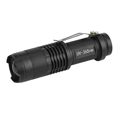 Imagen de Linternas UV Linterna Ultravioleta LED, de Luz Detectar Manchas Orina Mascotas, Buscador Chinches, Perro/Gato Quitamanchas (Baterías No Incluidas)(365 nM)