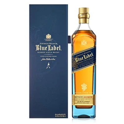 Imagen de Johnnie Walker, Blue label whisky, Escocés blended, 700 ml